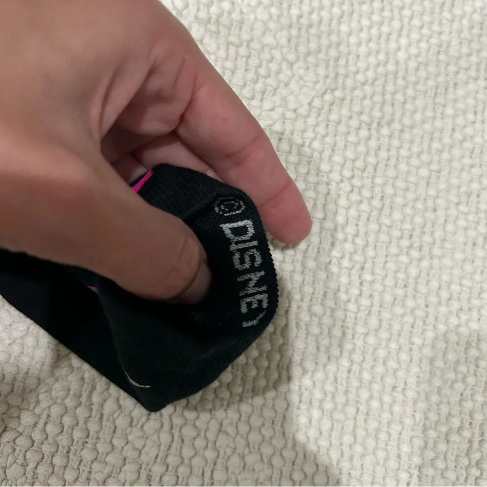NWOT stance Mickey black pink socks crew med kids youth